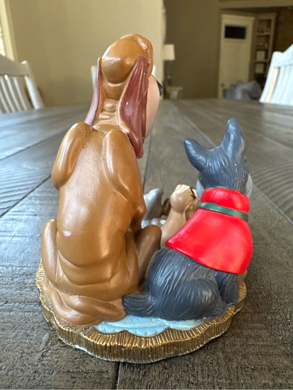 Disney Lady and the Tramp Trusty and Jock with Puppies Figurine - Picture 4 of 8
